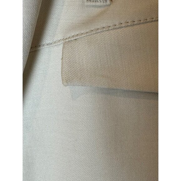 Helmut Lang Skirt Women 2 Beige Natural Textured Twill Pencil Skirt Careercore - Picture 9 of 13